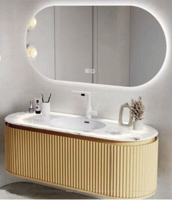 DS Premium 100 Gold (LT6005-100) - Set Έπιπλο Μπάνιου Κρεμαστό