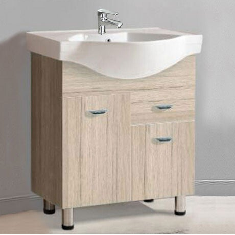 LONG LIFE 70 Zebra - Set Έπιπλο Μπάνιου Δαπέδου (χωρίς καθρέφτη)