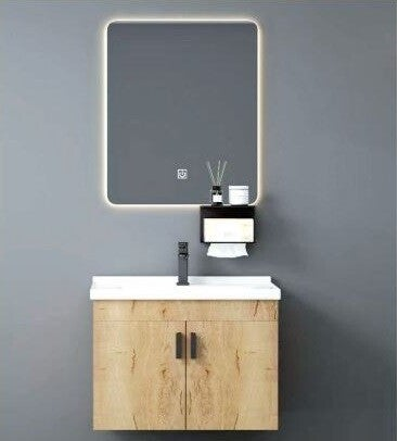 DS FOREST 60 Wood (JL3005-60VD) - Set Έπιπλο Μπάνιου Κρεμαστό