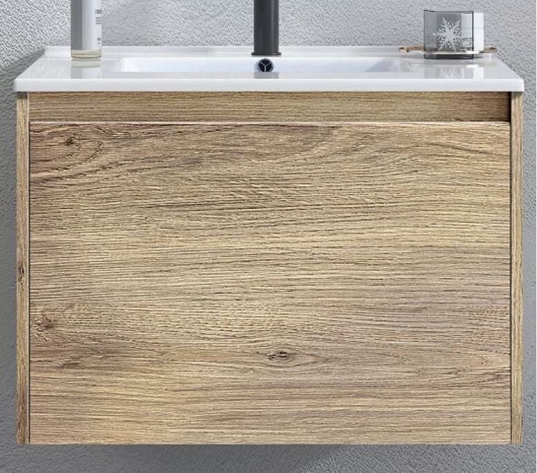 NAOMI 60 Beige - Set Έπιπλο Μπάνιου Κρεμαστό (χωρίς καθρέφτη)