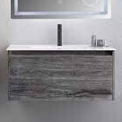 EMILIA 80 Grey - Set Έπιπλο Μπάνιου Κρεμαστό (χωρίς καθρέφτη)