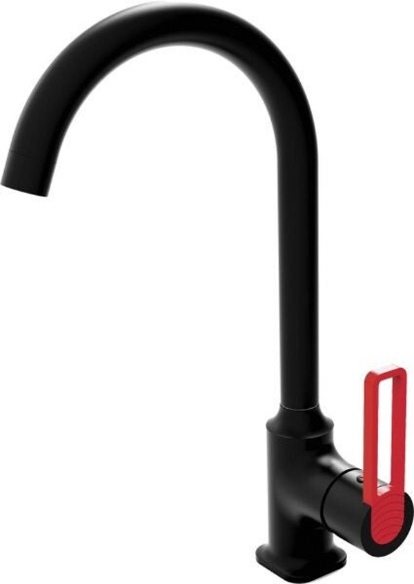 VALENTINA Black/Red for sink - Μπαταρία Νεροχύτη