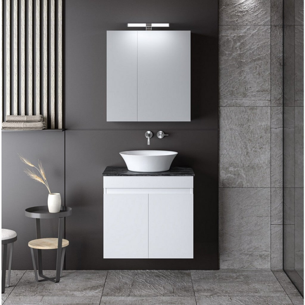 OMEGA 60 Top White Gloss - Set Έπιπλο Μπάνιου