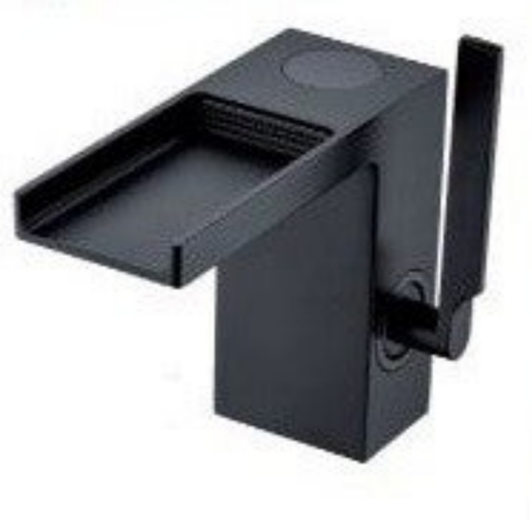WATERFALL Black for washbasin - Μπαταρία Νιπτήρος