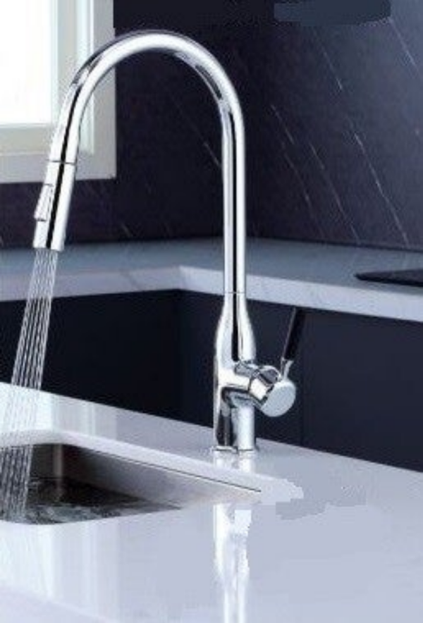 DS DG-XT-C001 Chrome for sink - Μπαταρία Νεροχύτη με αποσπώμενο ρουξούνι