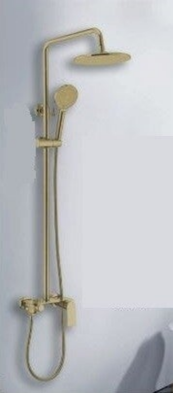 MINIMALISM Gold Shower Column - Στήλη Ντουζ με μπαταρία