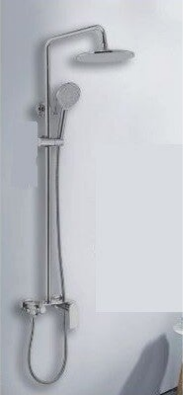 MINIMALISM Nickel Shower Column - Στήλη Ντουζ με μπαταρία