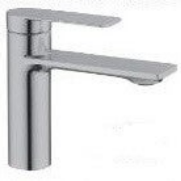MINIMALISM Short Nickel for washbasin - Μπαταρία Νιπτήρος