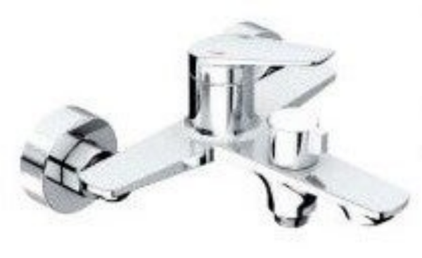 F-SERIES Chrome 2 for shower - Μπαταρία Λουτρού διπλής ροής