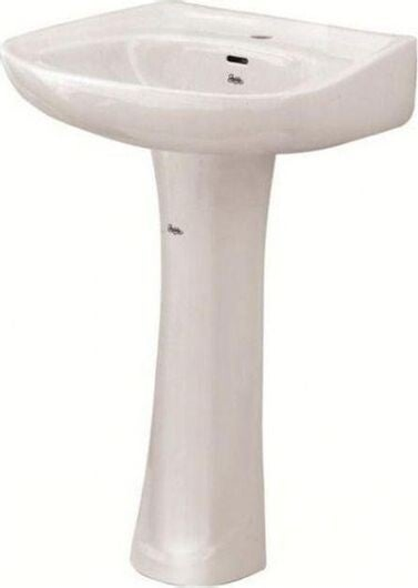 ECUADOR White Set - Νιπτήρας με Κολώνα Λευκός