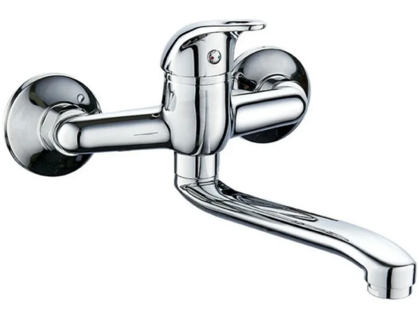 KORONA Wall Chrome for sink - Μπαταρία Νεροχύτη