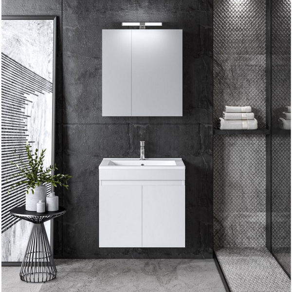 OMEGA 60 White Gloss - Set Έπιπλο Μπάνιου