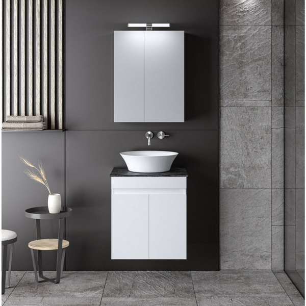 OMEGA 50 Top White Gloss - Set Έπιπλο Μπάνιου