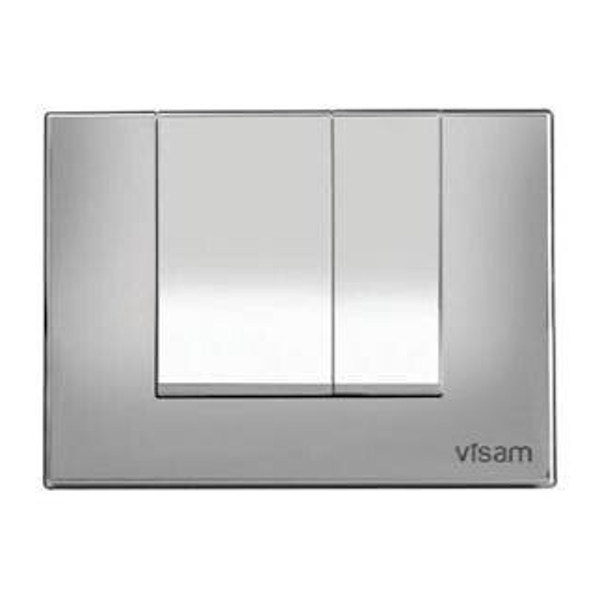 VISAM Alinda Chrome - Πλακέτα χειρισμού για εντοιχιζόμενο καζανάκι