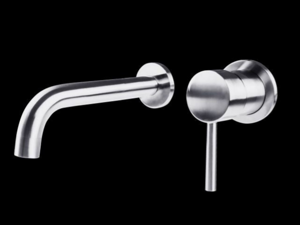 GINI Wall Chrome for washbasin - Εντοιχισμένη Μπαταρία Νιπτήρος