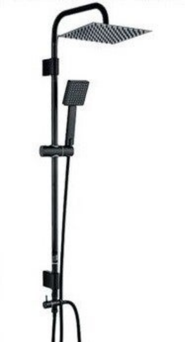 QUADRATIC ECO Black Shower Column - Στήλη Ντουζ χωρίς μπαταρία
