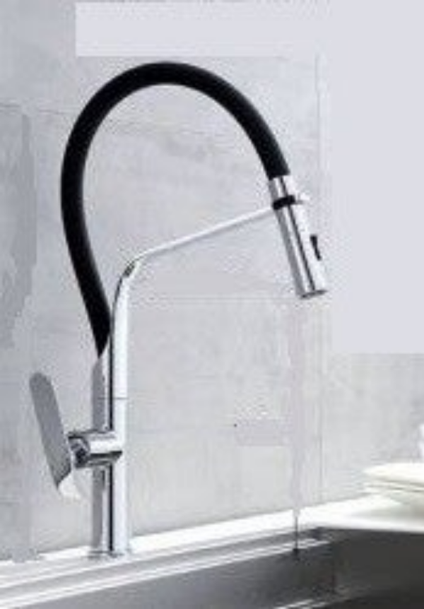DS DG08806CH Chrome for sink - Μπαταρία Νεροχύτη με εύκαμπτο ρουξούνι