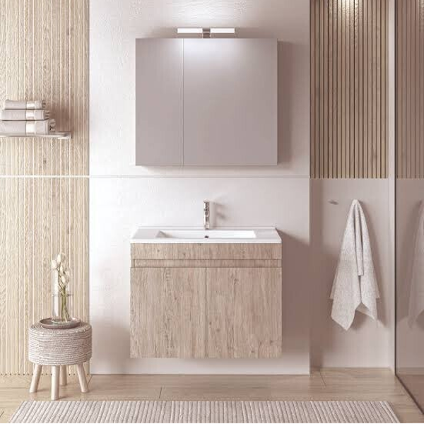 OMEGA 75 Beige Oak - Set Έπιπλο Μπάνιου