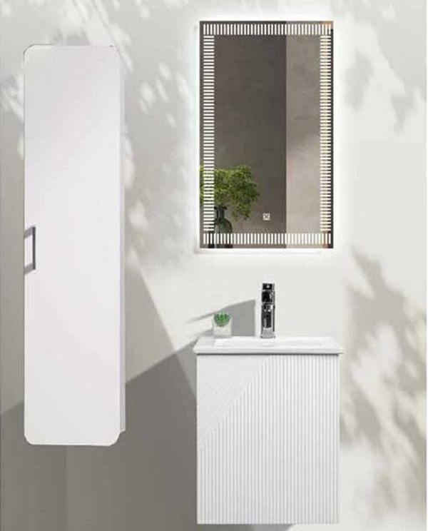 QUATRINO 40 White - Set Έπιπλο Μπάνιου Κρεμαστό