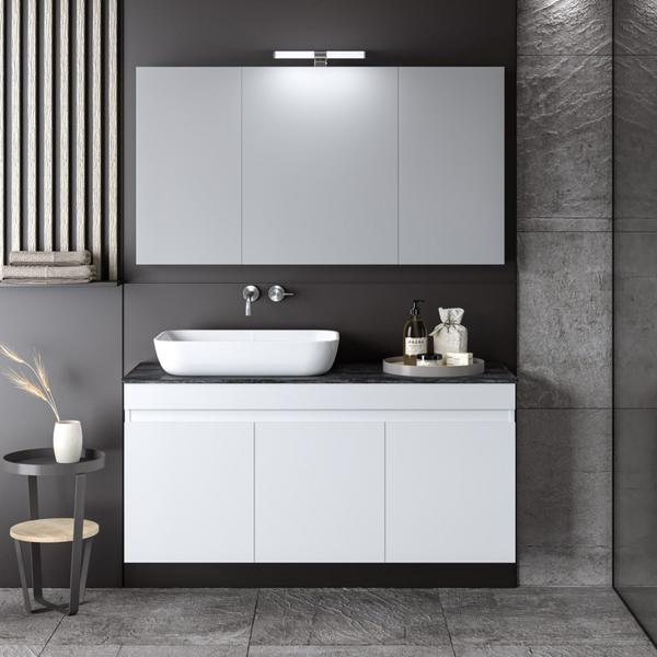 OMEGA 120 top White Gloss - Set Έπιπλο Μπάνιου