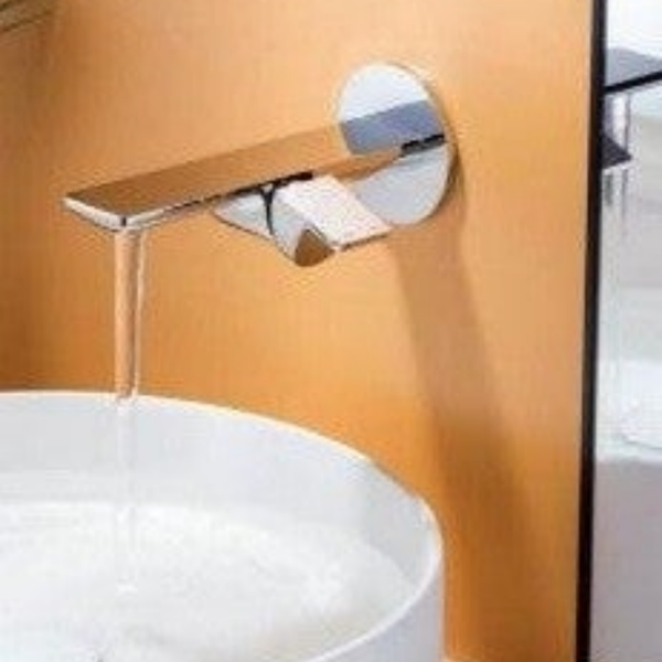 DS DG09316CH Wall Chrome for washbasin - Εντοιχισμένη Μπαταρία Νιπτήρος