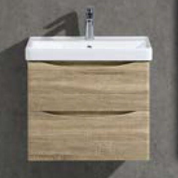 SALOON 80 Natural Curry - Set Έπιπλο Μπάνιου Κρεμαστό (χωρίς καθρέφτη)
