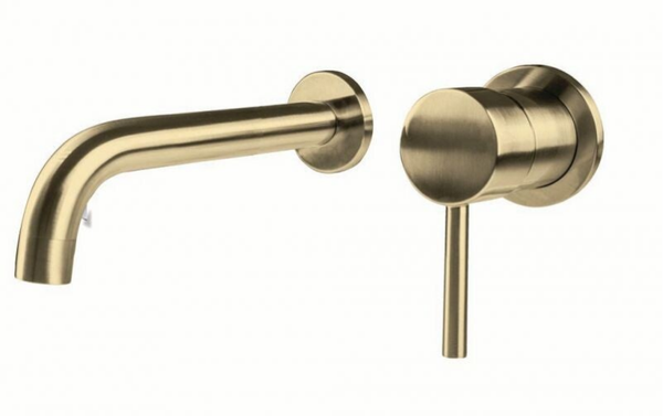 GINI Wall Gold for washbasin - Εντοιχισμένη Μπαταρία Νιπτήρος