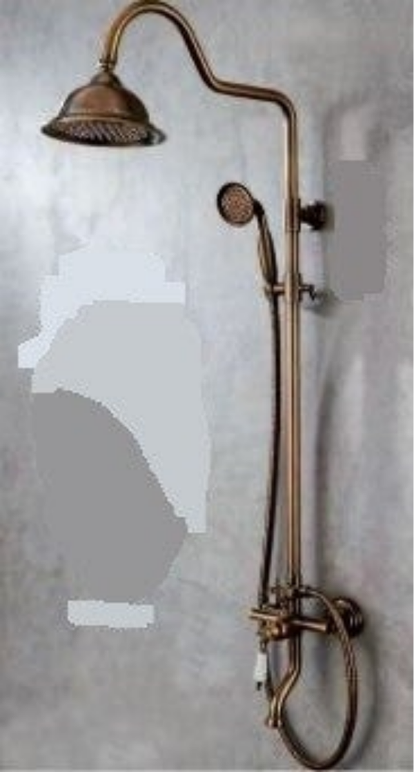 VICTORIA Bronze Shower Column - Στήλη Ντουζ με μπαταρία