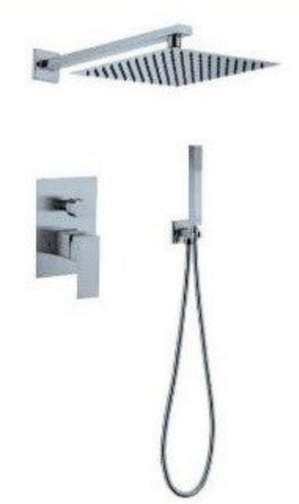 A-SERIES Wall for shower - Εντοιχισμένη Μπαταρία Λουτρού διπλής ροής
