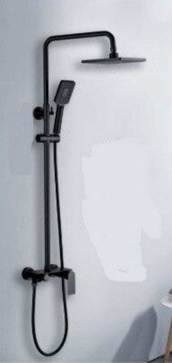 MINIMALISM Black Shower Column - Στήλη Ντουζ με μπαταρία