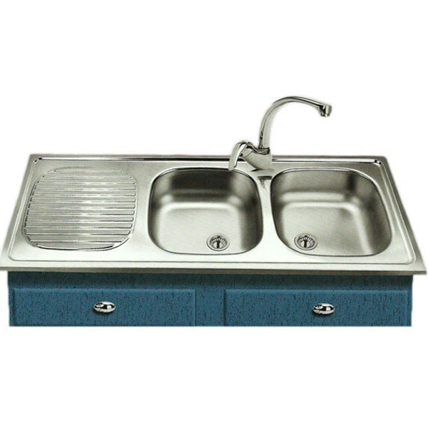 RENT Double / 120x50 - Νεροχύτης INOX