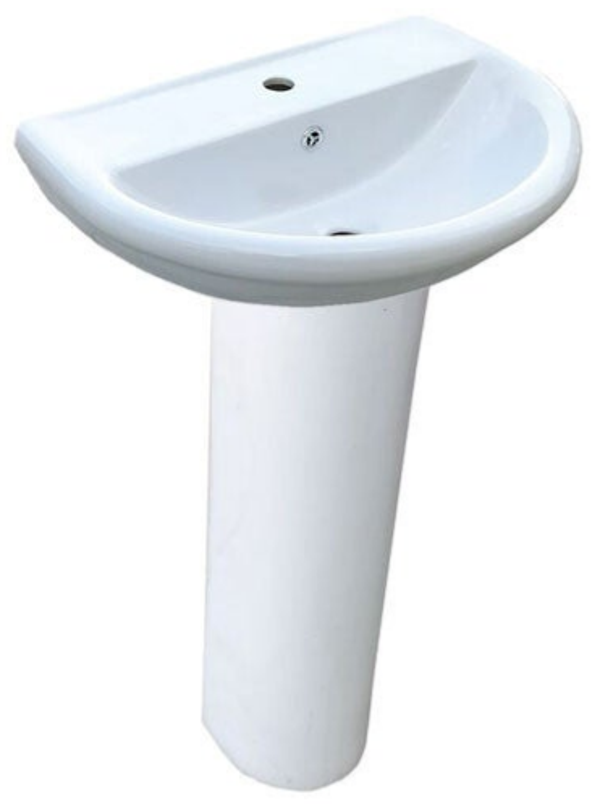 VENUS-2 White Set - Νιπτήρας με Κολώνα Λευκός