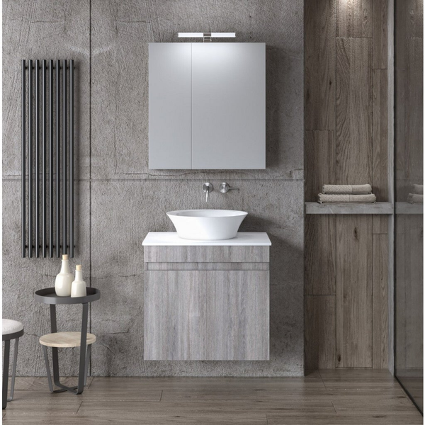 OMEGA 60 Top Grey Oak - Set Έπιπλο Μπάνιου