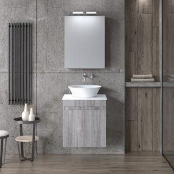 OMEGA 50 Top Grey Oak - Set Έπιπλο Μπάνιου