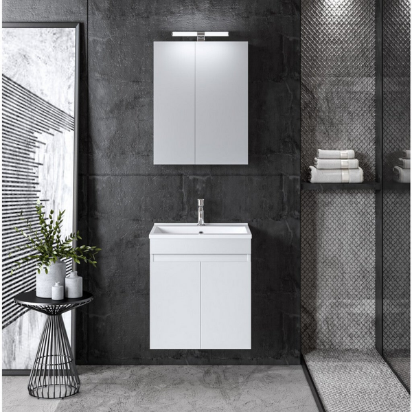 OMEGA 50 White Gloss - Set Έπιπλο Μπάνιου