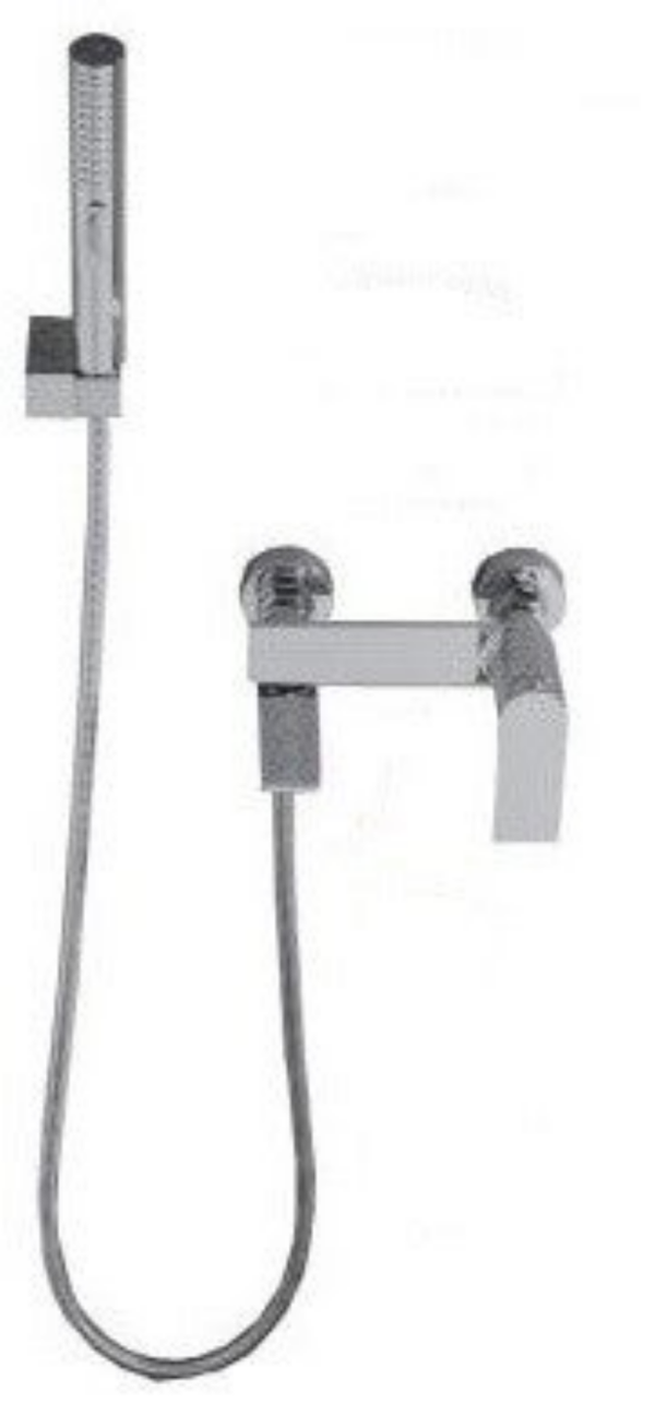 MINIMALISM Nickel for shower - Μπαταρία Λουτρού διπλής ροής