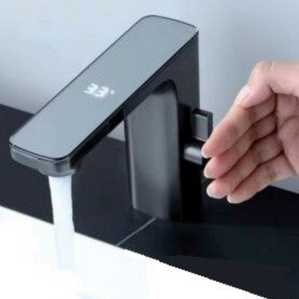 DS PHOTOCELL Black for washbasin - Μπαταρία Νιπτήρος με Φωτοκύτταρο (ζεστό - κρύο)