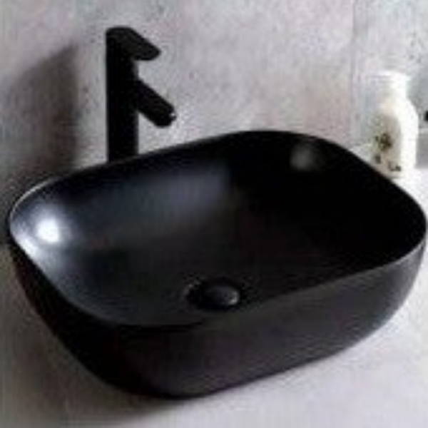 DS A360-BL [51x40] Black - Νιπτήρας Επιτραπέζιος Μαύρος
