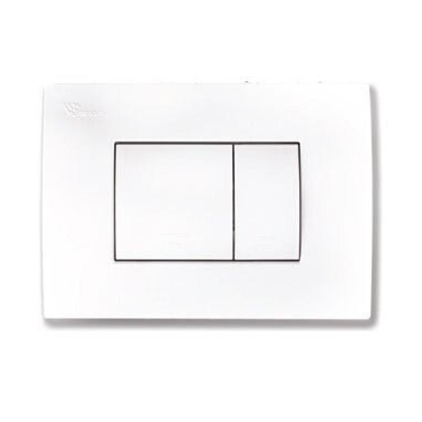 VISAM Agora White Glossy - Πλακέτα χειρισμού για εντοιχιζόμενο καζανάκι
