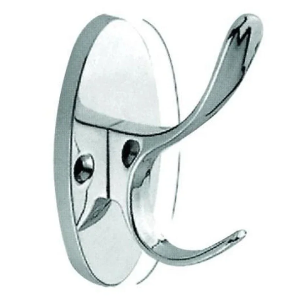 OVAL 1 Chrome / Άγκιστρο Διπλό - Αξεσουάρ Μπάνιου