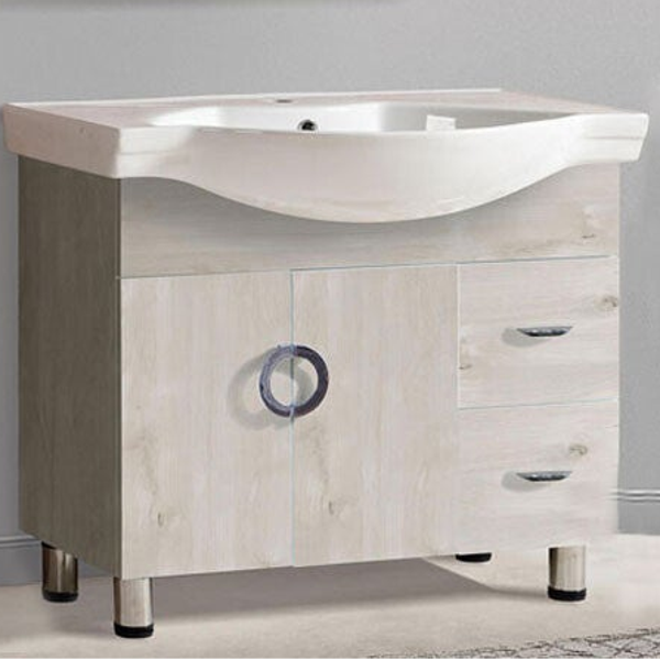 LONG LIFE 80 Beige - Set Έπιπλο Μπάνιου Δαπέδου (χωρίς καθρέφτη)