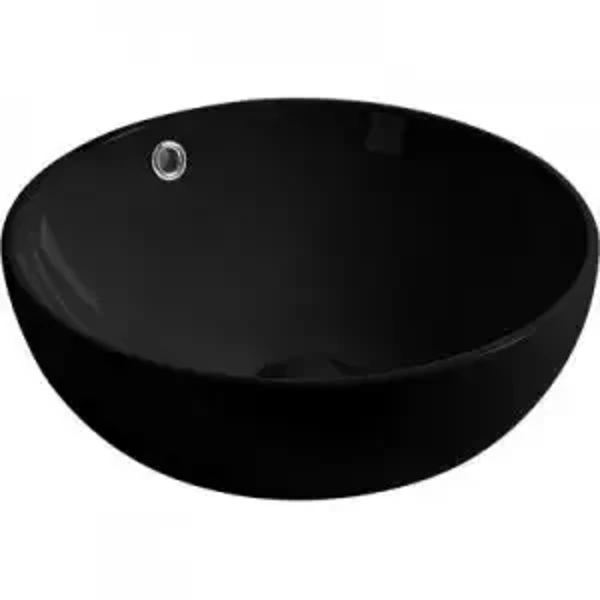 CRESO-21 Black Glossy - Νιπτήρας Επιτραπέζιος Μαύρος Γυαλιστερός