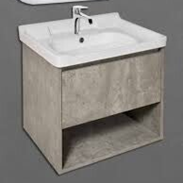 LAURA 60 Modern Grey - Set Έπιπλο Μπάνιου Κρεμαστό (χωρίς καθρέφτη)