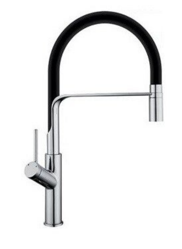DS DG08807CH Chrome for sink - Μπαταρία Νεροχύτη με εύκαμπτο ρουξούνι