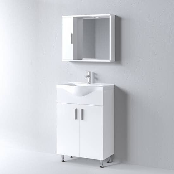 IRENE 65 White Gloss - Set Έπιπλο Μπάνιου