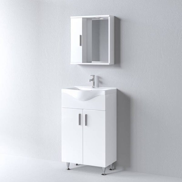 IRENE 55 White Gloss - Set Έπιπλο Μπάνιου