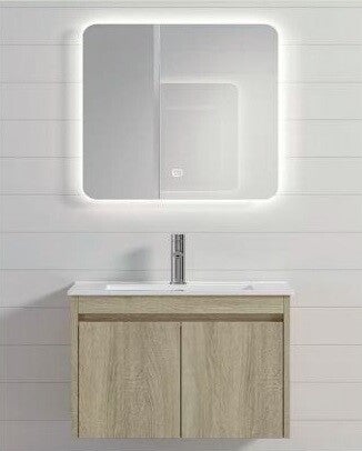 DS General 80 Beige (BS-009-80) - Set Έπιπλο Μπάνιου Κρεμαστό