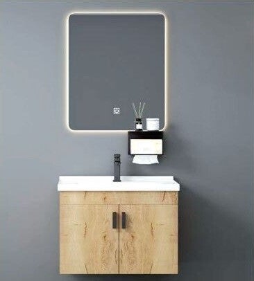 DS FOREST 80 Wood (JL3005-80VD) - Set Έπιπλο Μπάνιου Κρεμαστό