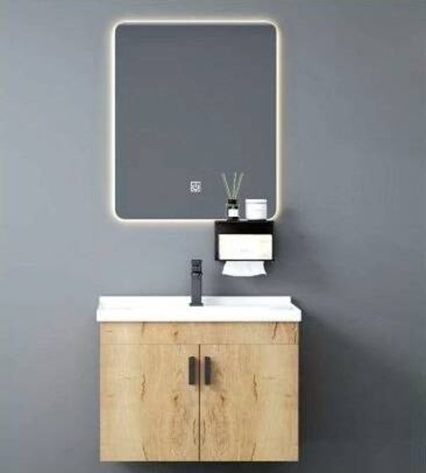 DS FOREST 80 Wood (JL3005-80VD) - Set Έπιπλο Μπάνιου Κρεμαστό