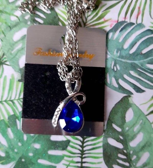 Sparkling Drop Necklace